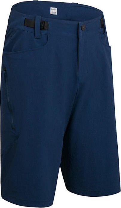 Pantaloncini Rapha Trail Uomo Blu/Arancione 3/4