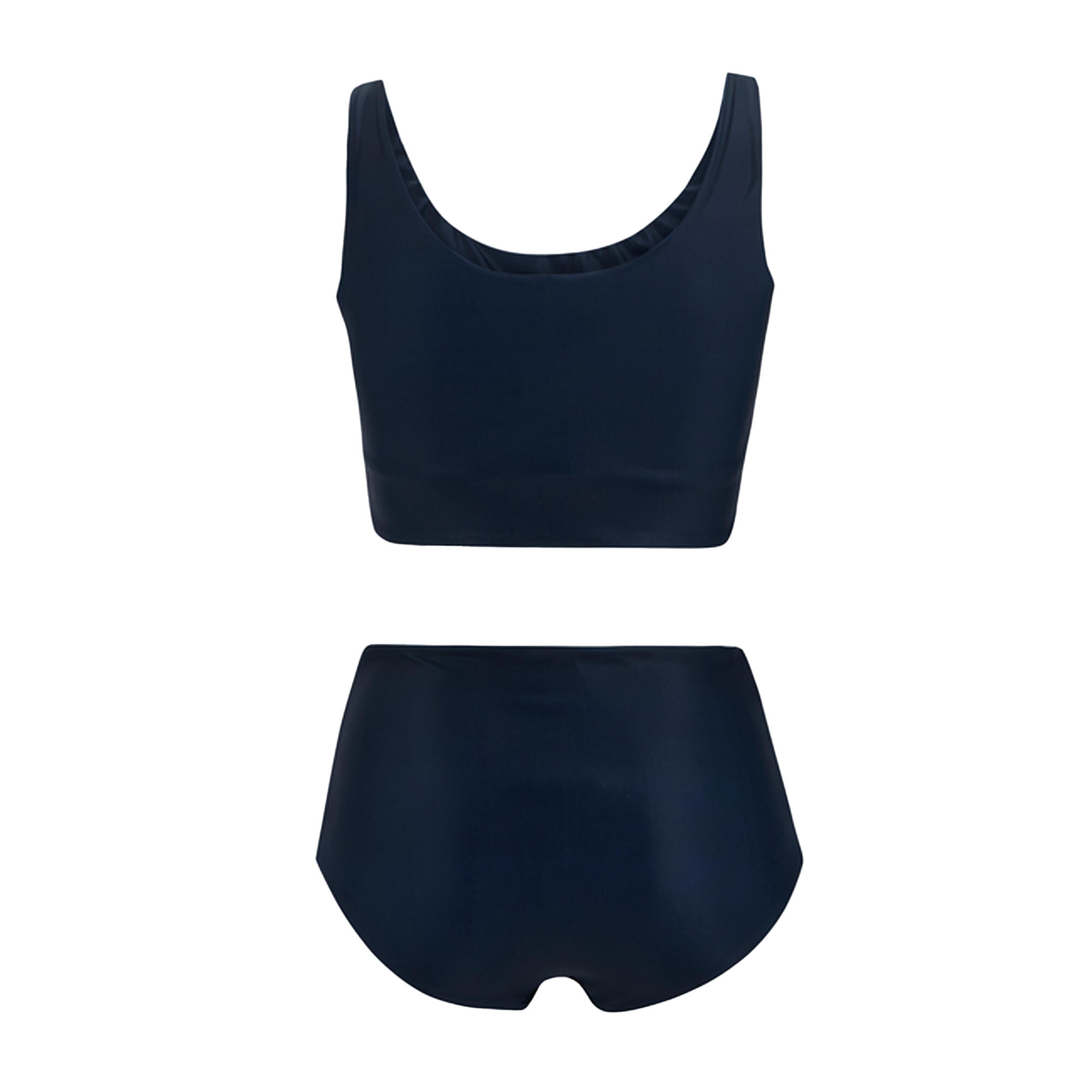 Bikini Mini Fiore Quadrato Reversibile Set Donna Regatta Orla Kiely Blu 2/5