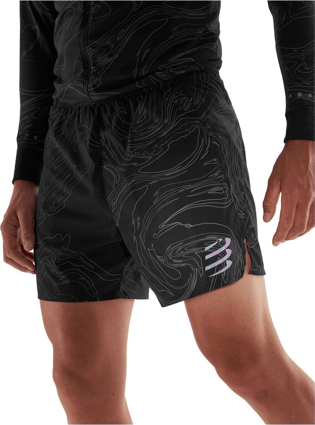 Heren Compressport Performance Short Zwart 3/5