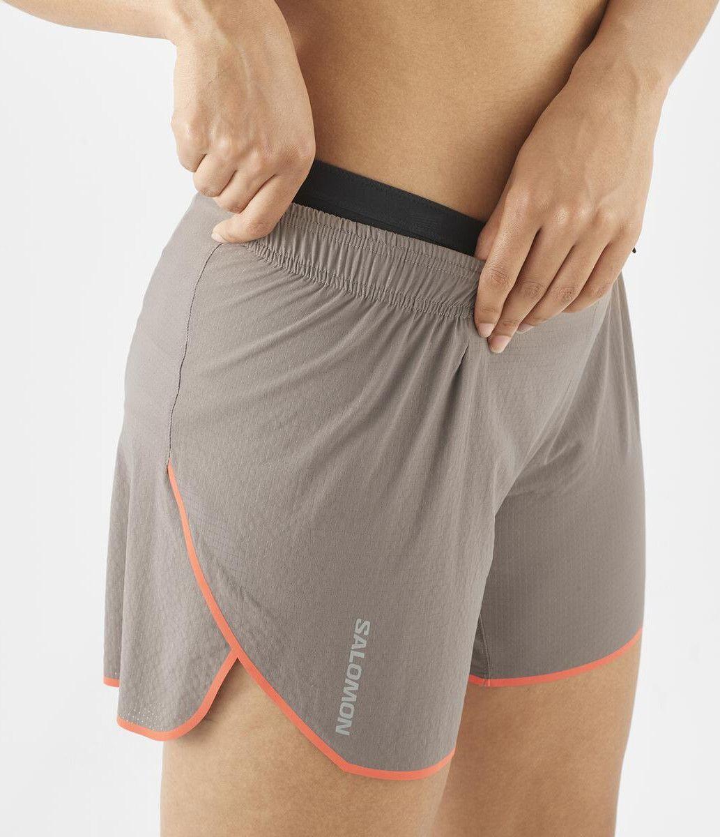 Short Salomon Sense Aero 5in Beige Femme 3/5