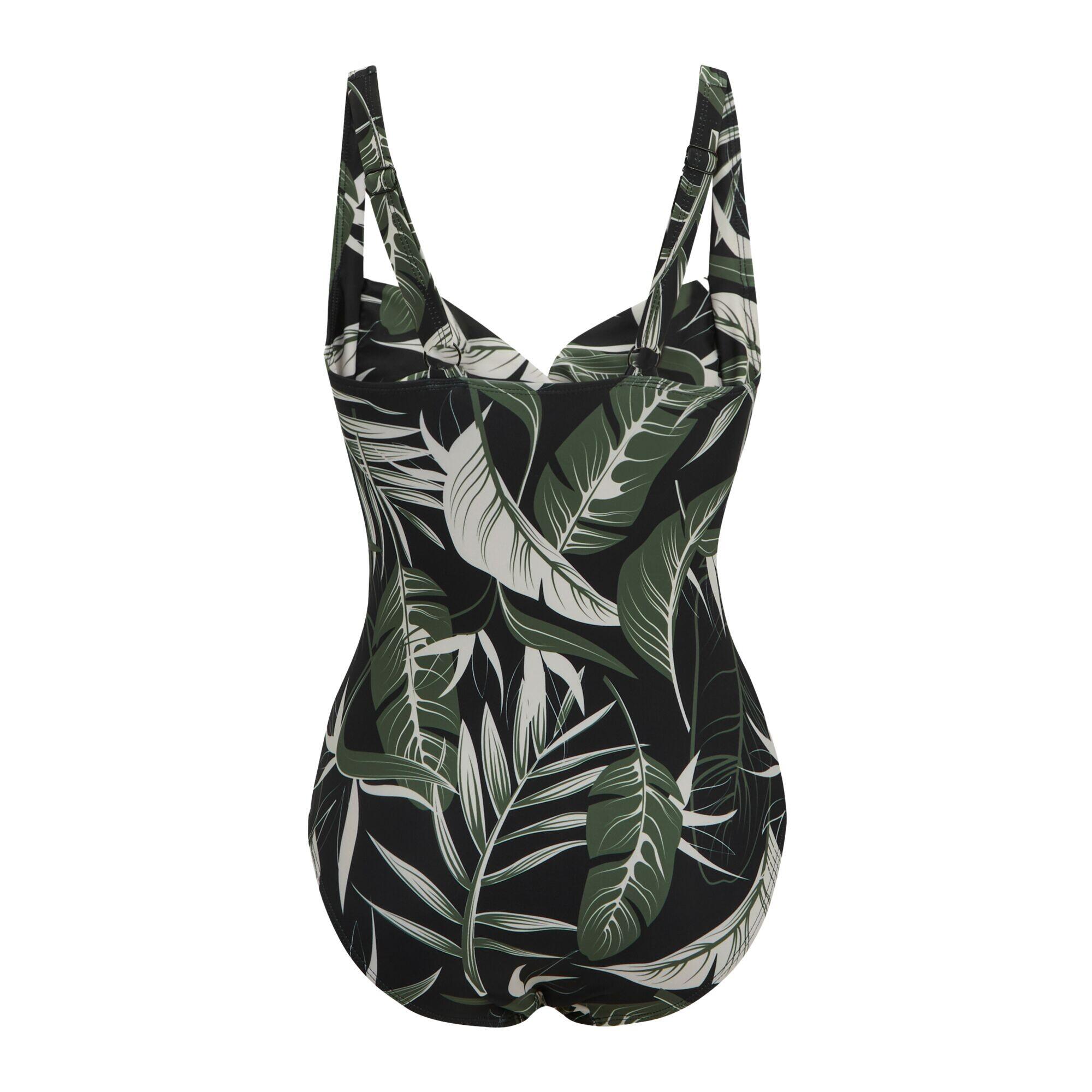 Costume Da Bagno Intero Tropicale Fasciante Donna Regatta Sakari Tropicale Scuro 2/5