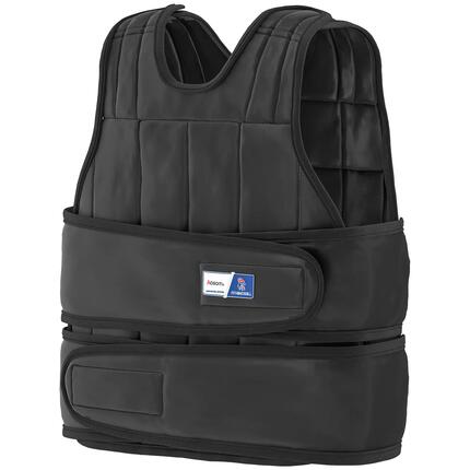 Gilet lesté réglable 20 Kg max. oxford noir