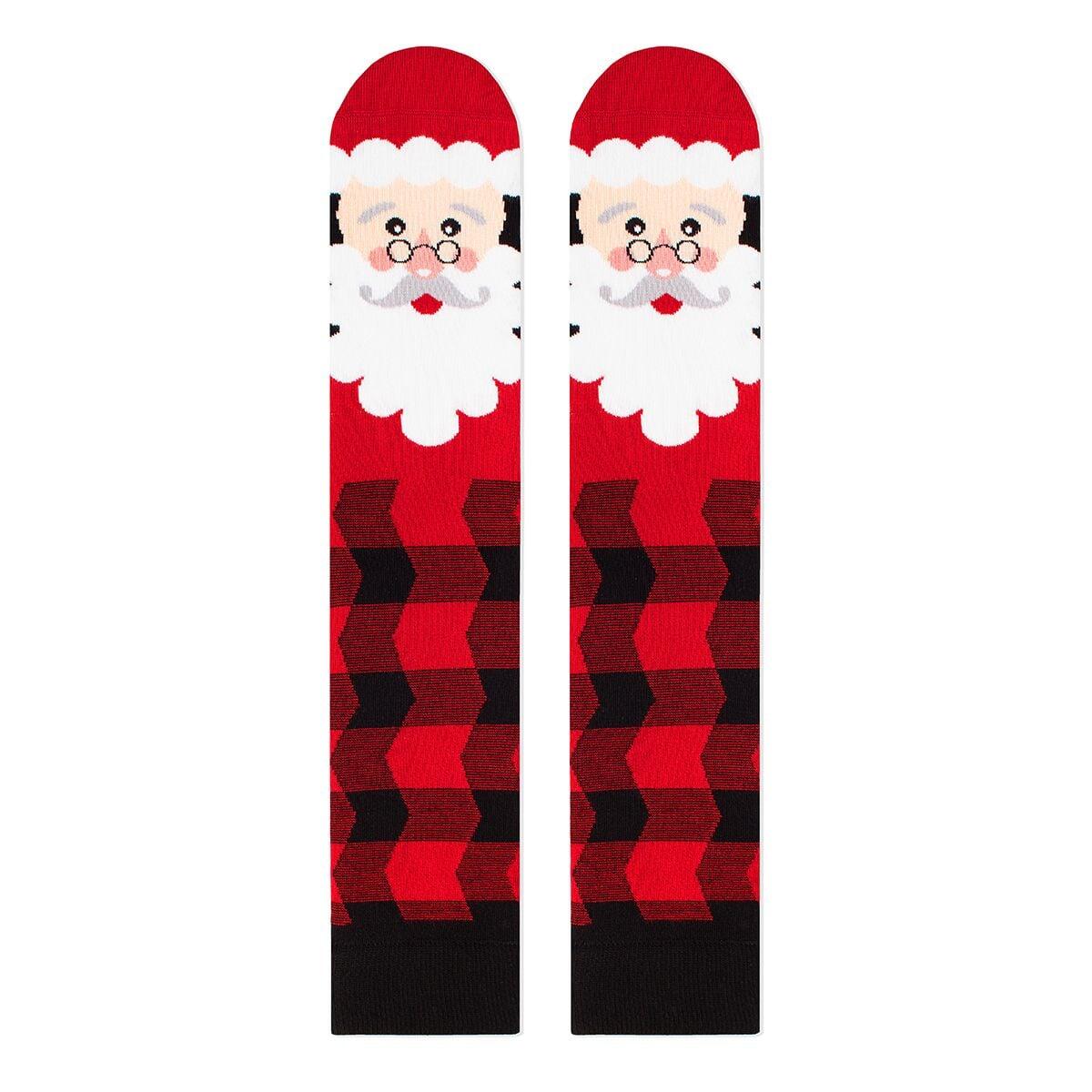 Chaussettes en bambou de Noël Comfort Feet 3/4 mi-jambe CHRISTMAS Père Noël 2/5