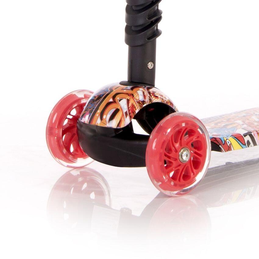 Infantil Paseo Patinete con asiento extraíble luces LED freno SMART Black flash 5/5