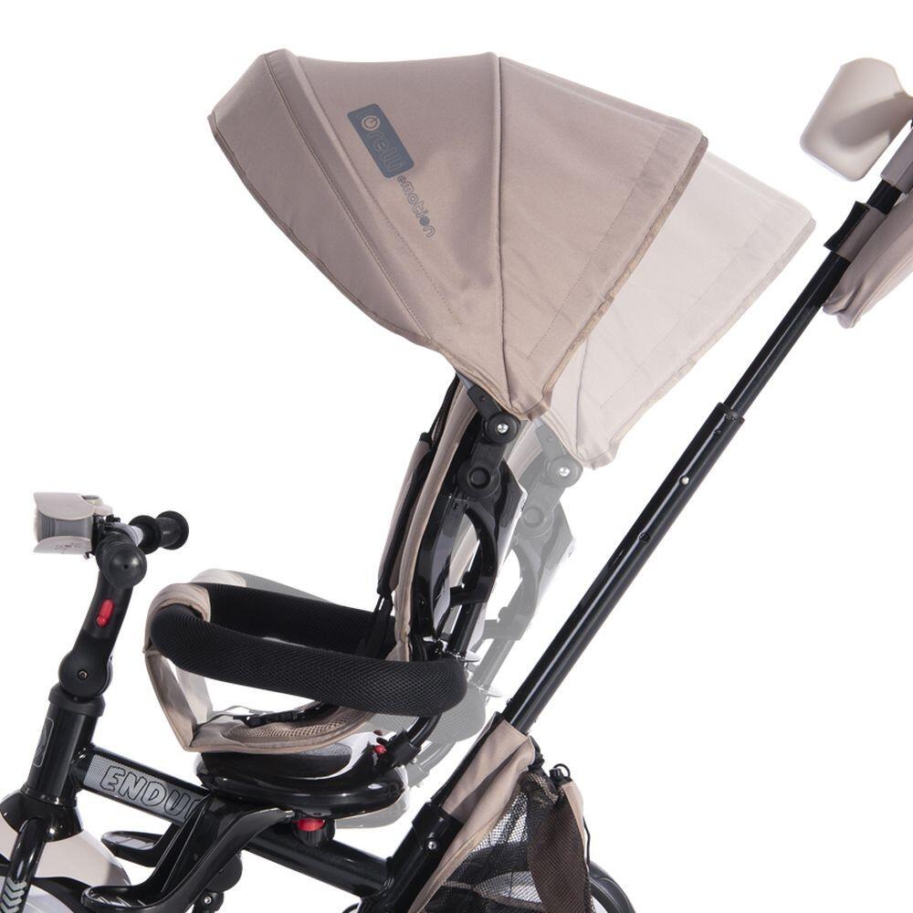 Infantil Paseo Triciclo 360º asiento giratorio ENDURO BLACK & YELLOW 4/5