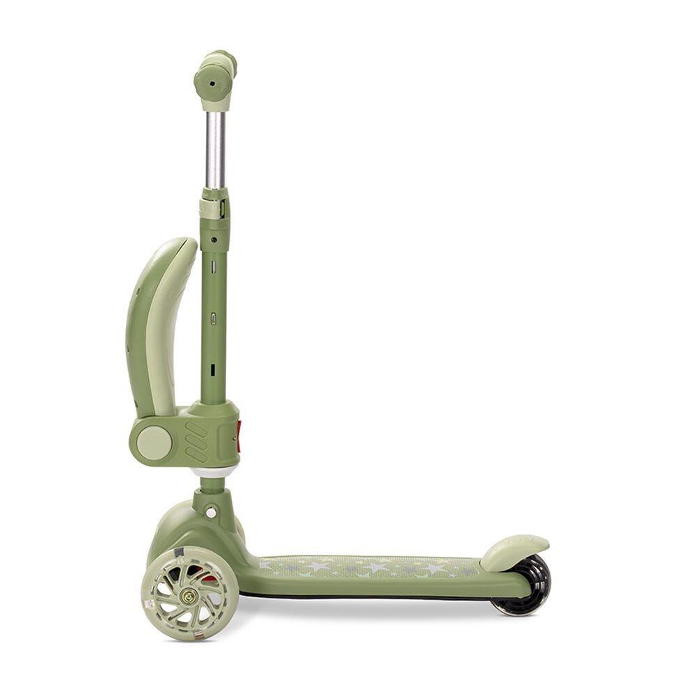 Infantil Paseo Patinete SPEEDSTER plegable asiento luces ABEC-9 Green 5/5