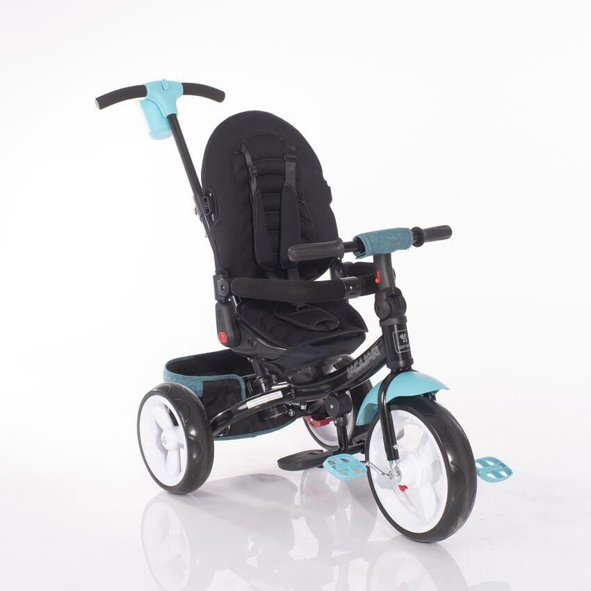 Infantil Paseo Triciclo asiento giratorio JAGUAR empuje BLACK & YELLOW 4/5