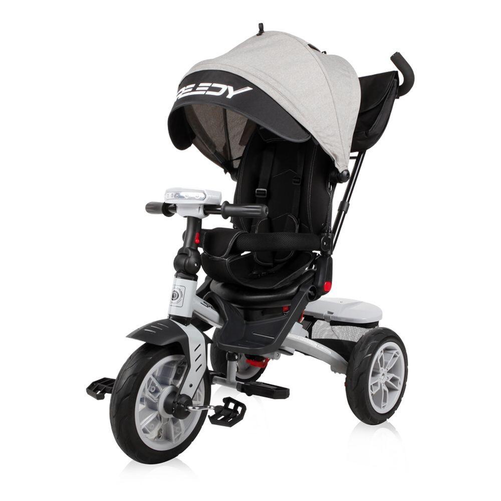 Infantil Paseo Triciclo SPEEDY AIR 360º asiento giratorio Grey/black 3/5