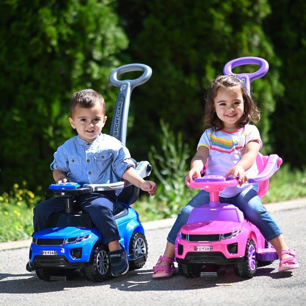 Infantil Paseo Correpasillos OFF ROAD empuje parental luces sonidos Blue 3/3