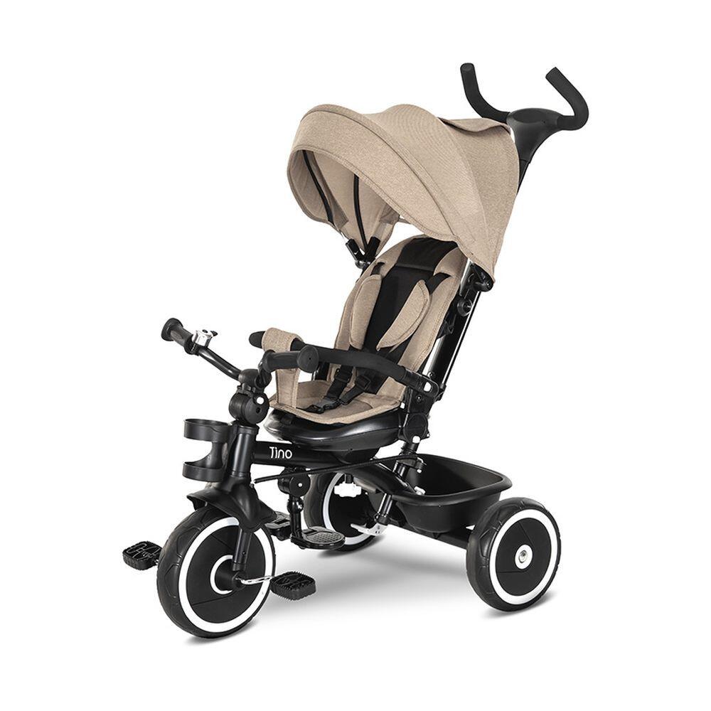 Infantil Paseo Triciclo TINO 360º asiento giratorio Beige 2/5
