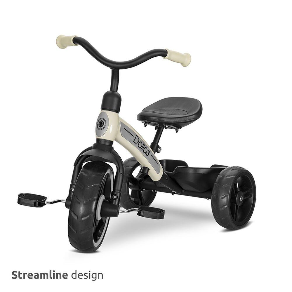 Infantil Paseo Triciclo DALLAS asiento ajustable ruedas EVA Pink 5/5