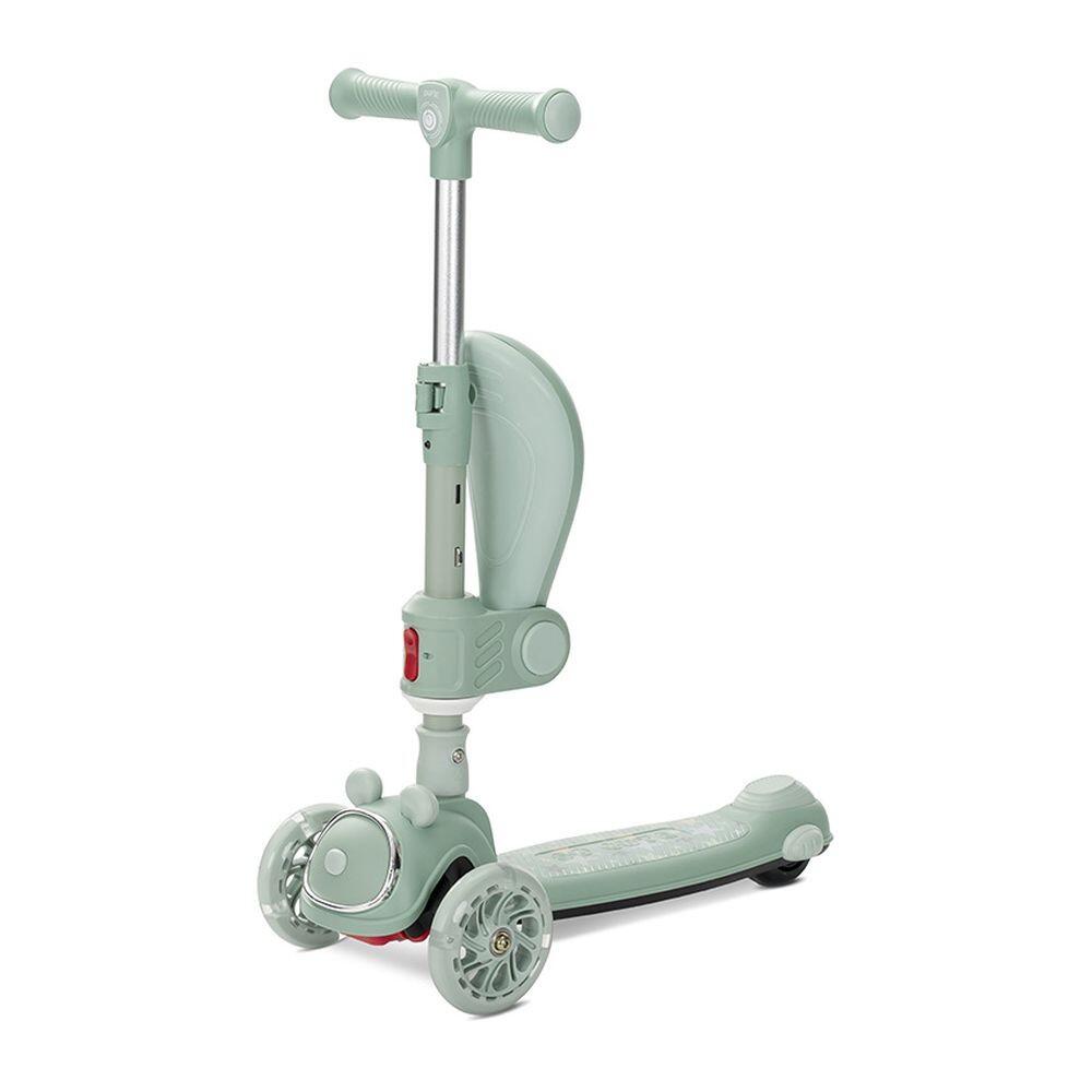 Infantil Paseo Patinete SWIFTIE plegable asiento luces ABEC-9 Ocean wave 4/5