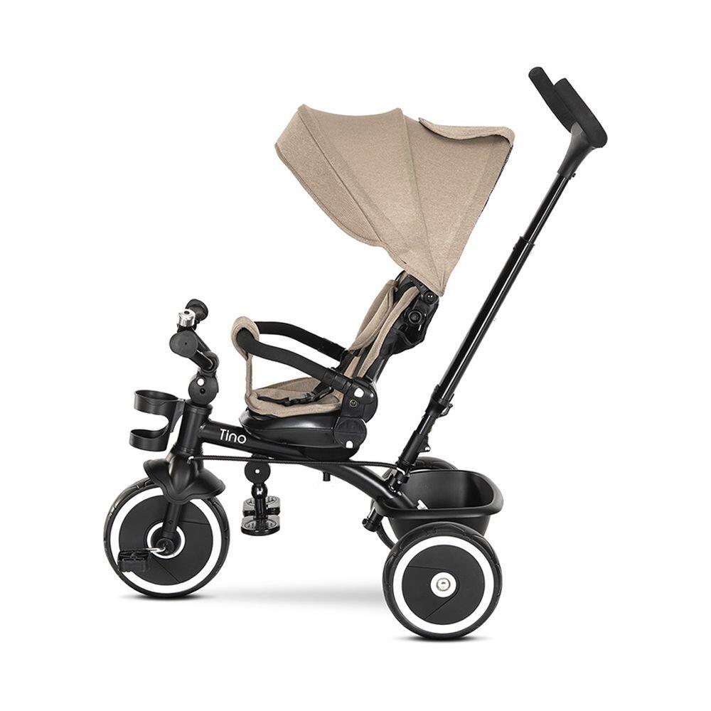 Infantil Paseo Triciclo TINO 360º asiento giratorio Beige 4/5