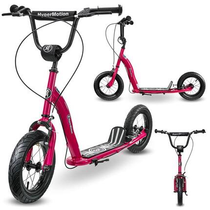 Trottinette Enfant Bleue Roues Gonflables 12 P 2 Freins Max 50kg Dès 5 Ans L115