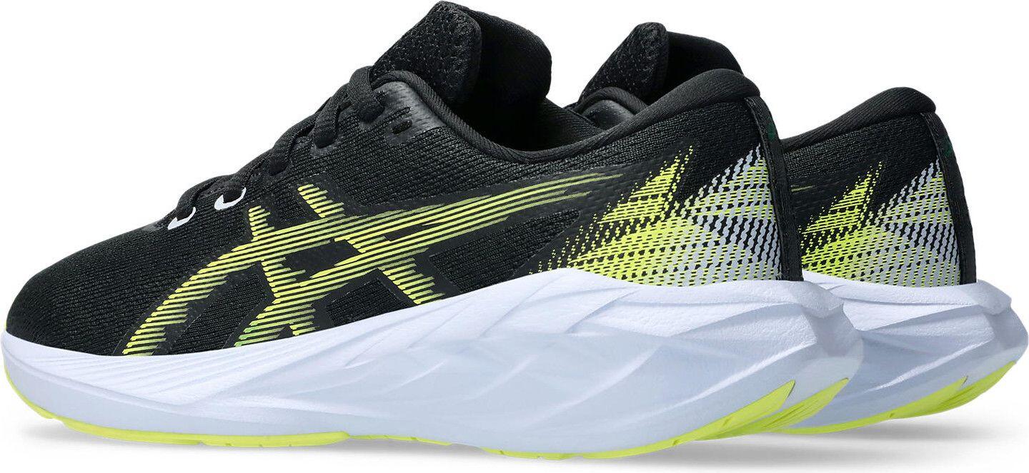 Tênis de corrida Asics Novablast 5 GS Preto/Amarelo Infantil 6/7