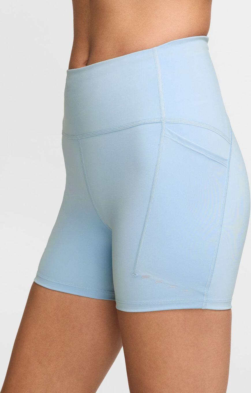 Dames Nike Dri-Fit Swift High Rise 4in Blauw Broek 3/5