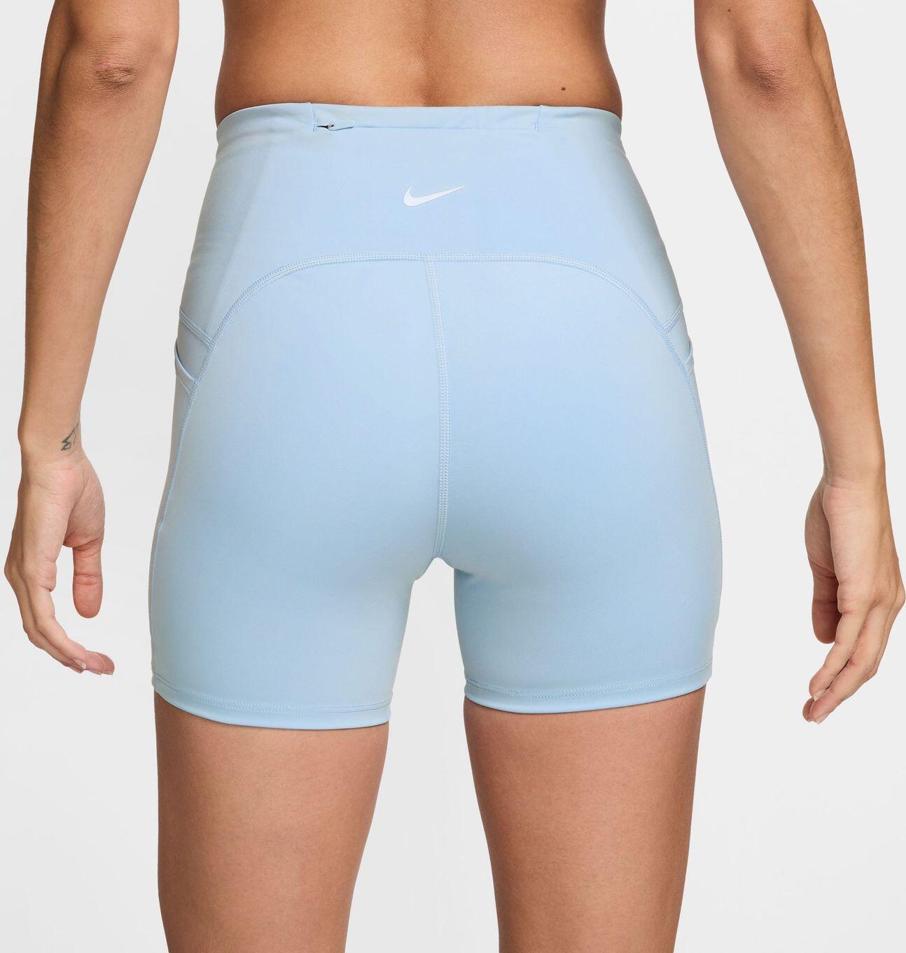 Dames Nike Dri-Fit Swift High Rise 4in Blauw Broek 2/5