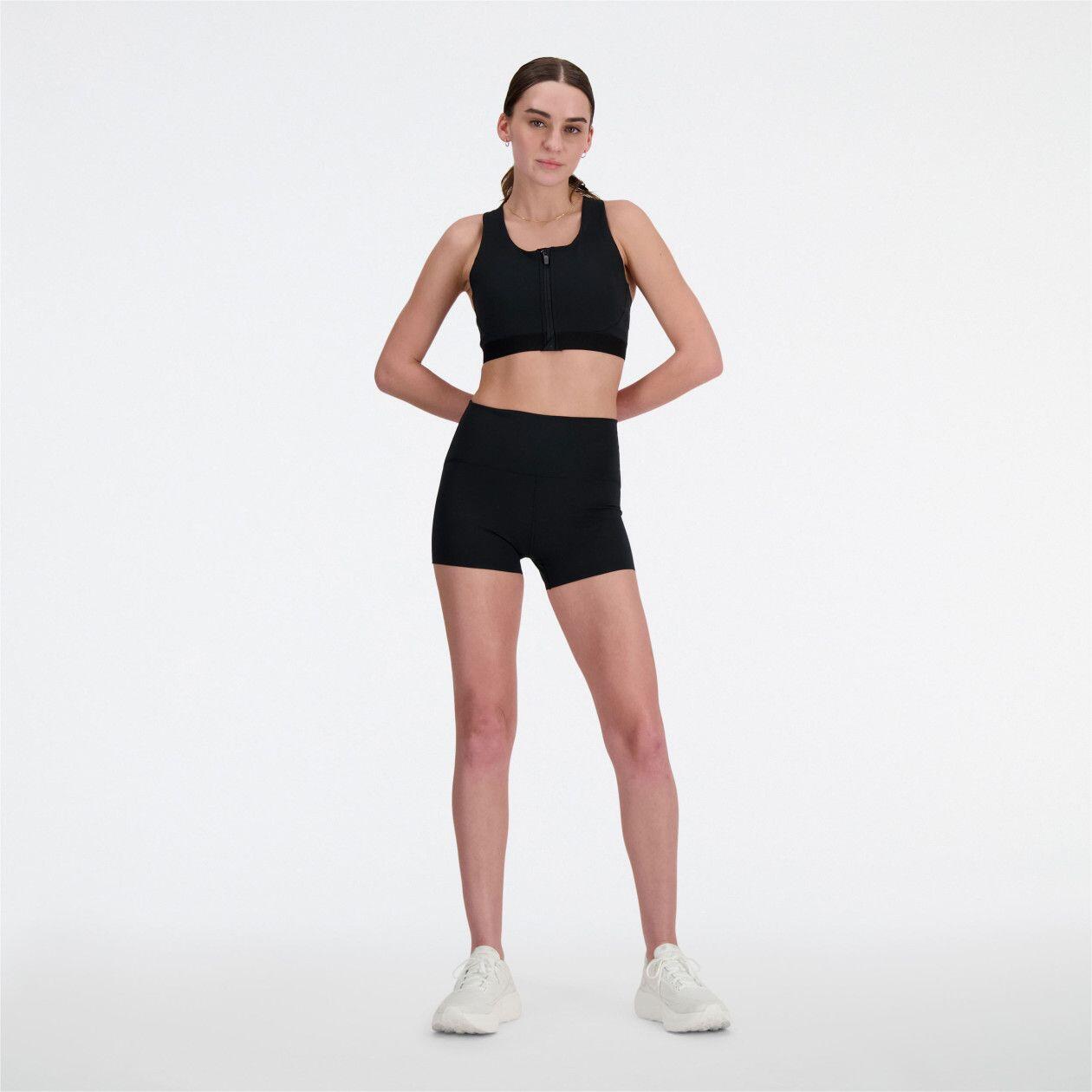 New Balance Athletics Run 3in High Waist Shorts Women's Black 5/5