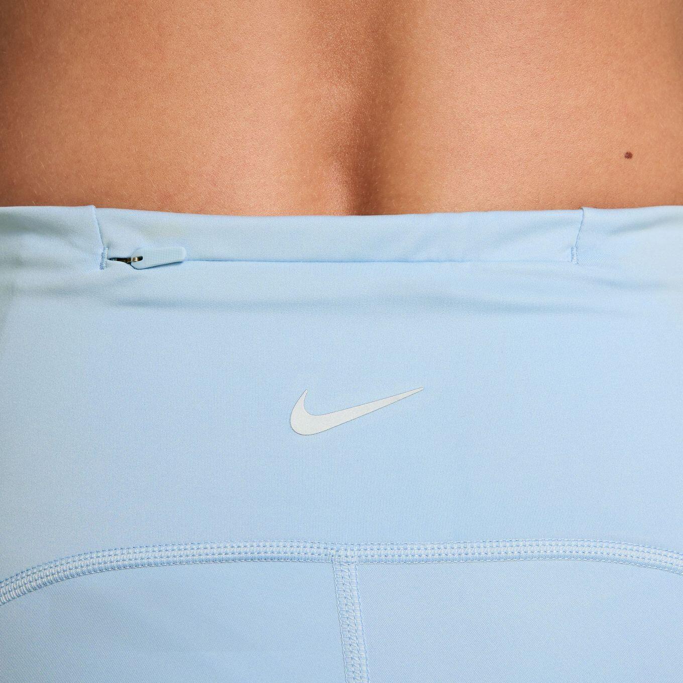 Dames Nike Dri-Fit Swift High Rise 4in Blauw Broek 4/5