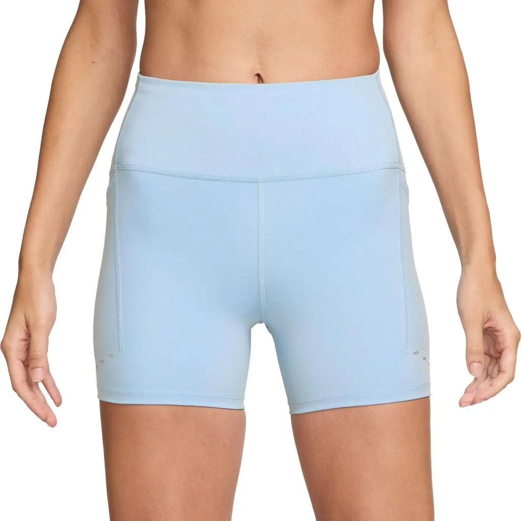 Women's Nike Dri-Fit Swift High Rise 4in Blue Bib shorts