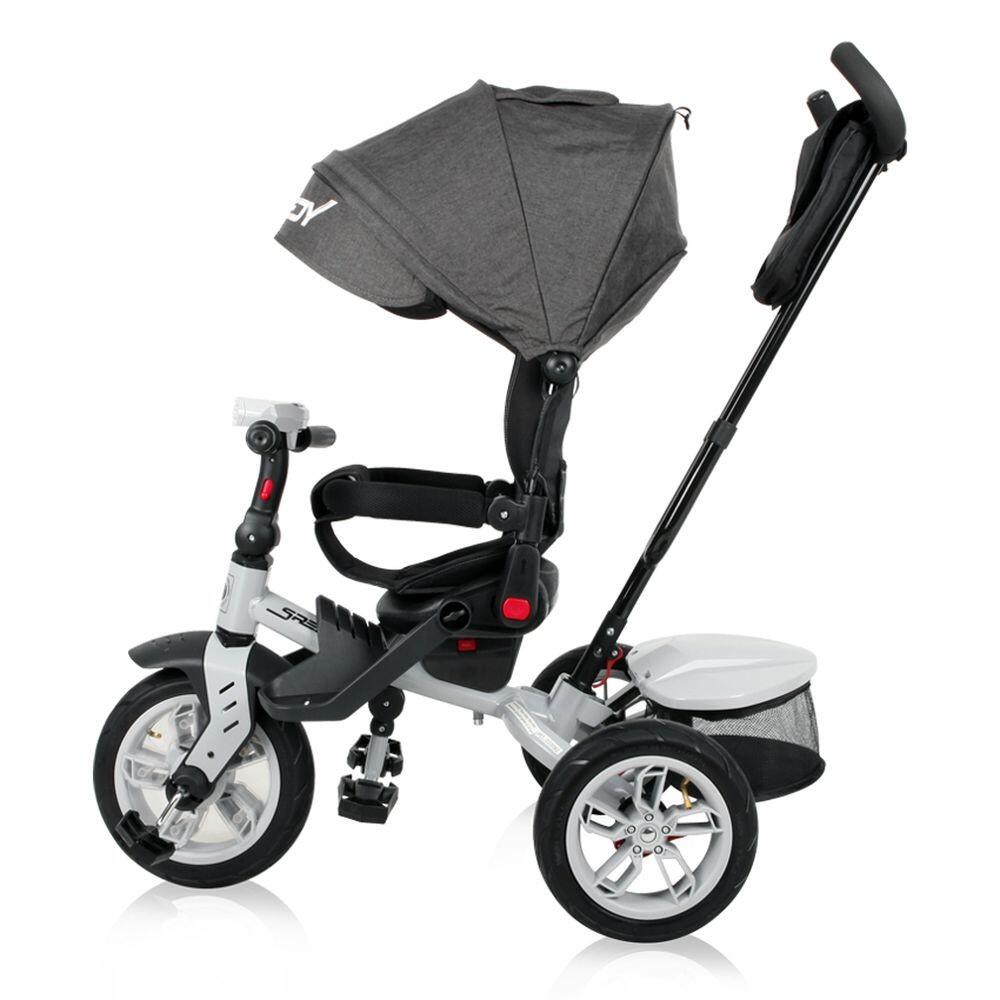 Infantil Paseo Triciclo SPEEDY AIR 360º asiento giratorio Black 5/5