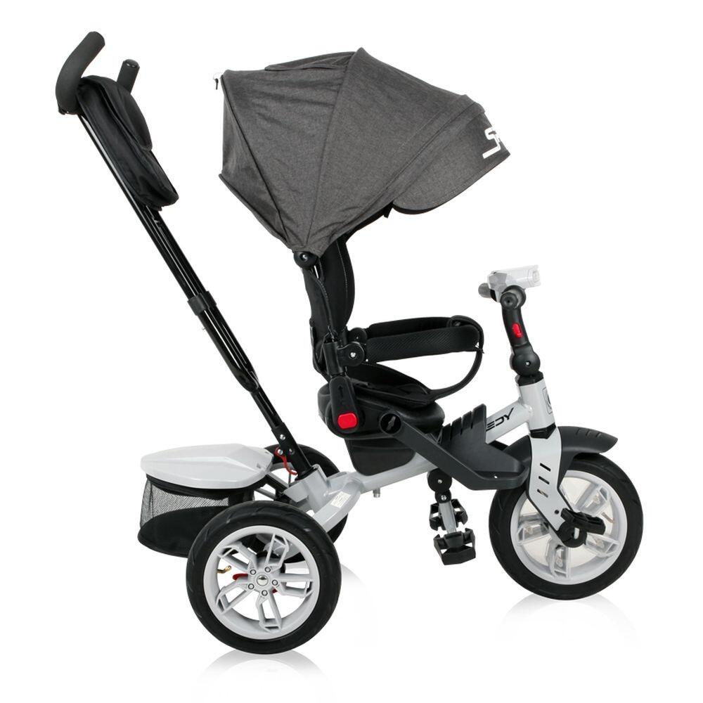 Infantil Paseo Triciclo SPEEDY AIR 360º asiento giratorio Black 4/5