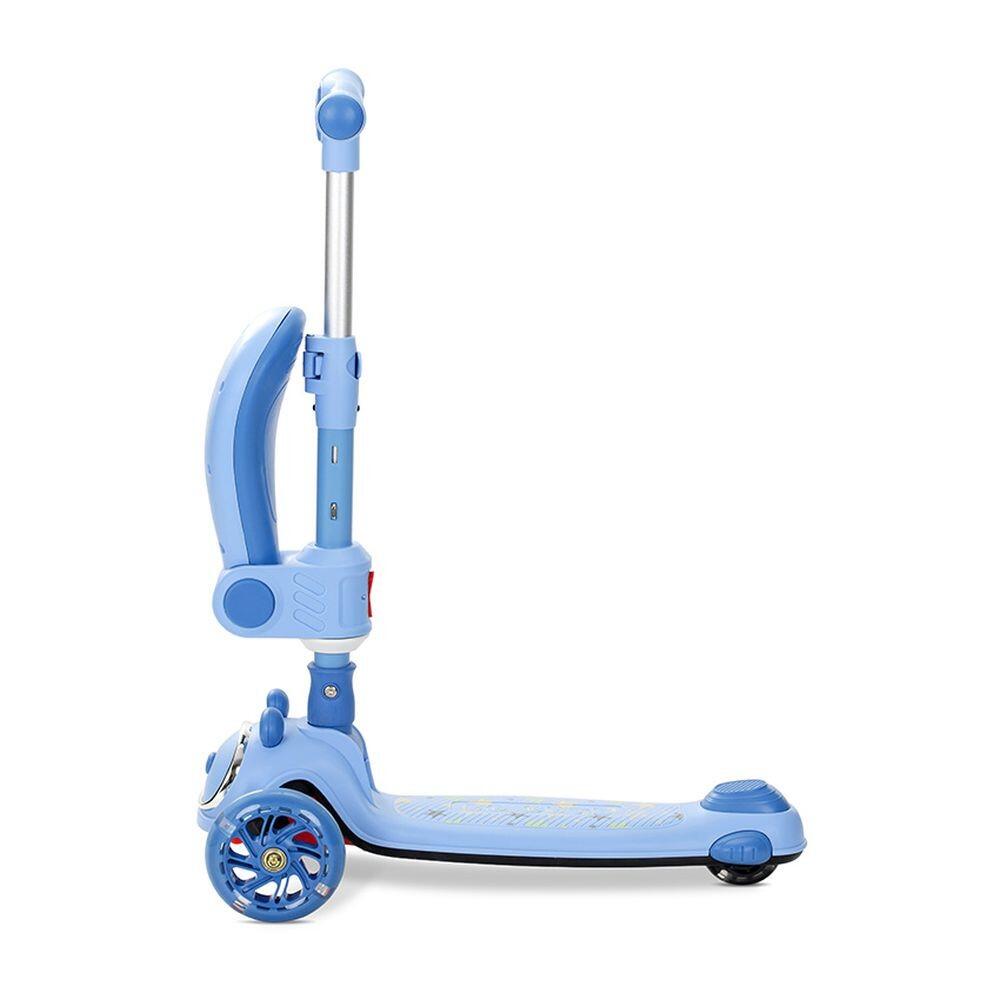 Infantil Paseo Patinete SWIFTIE plegable asiento luces ABEC-9 Blue 5/5