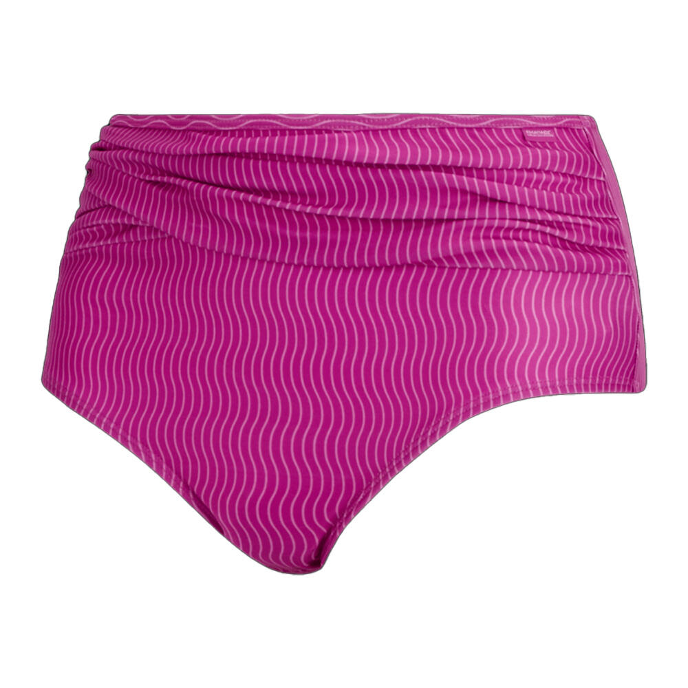 Bas De Maillot De Bain Motif/style Ondulé LORIA Femme (Rose) 3/4