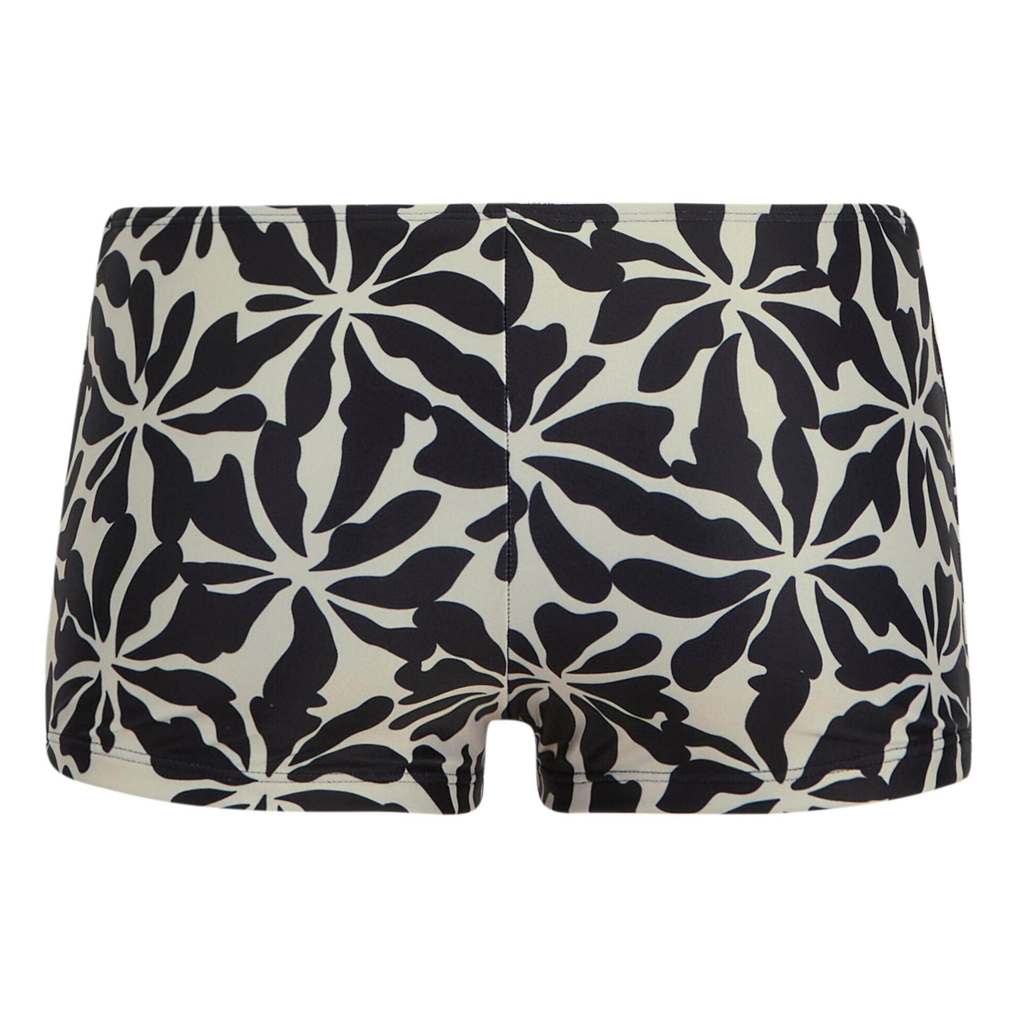 Short De Maillot De Bain Motif/style Floral Abstrait ACEANA Femme (Beige) 2/5