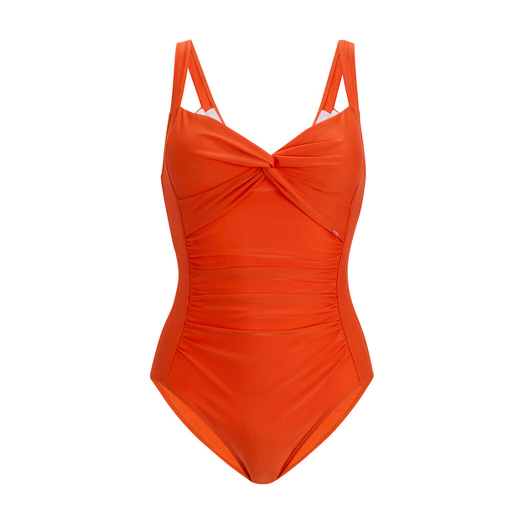 Womens/Ladies Sakari Tummy Control One Piece Swimsuit (Tangerine Tango)