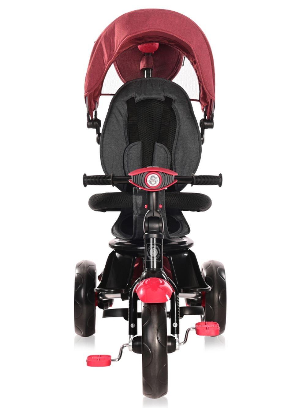 Infantil Paseo Triciclo 360º asiento giratorio ENDURO RED & BLACK LUXE 2/5