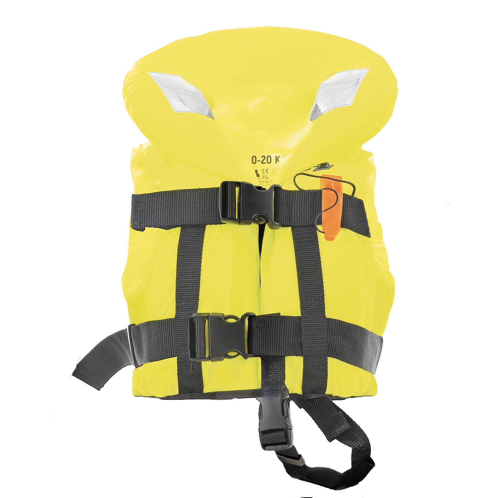 F2  Schwimmweste Junior Weste Gr. 2 (10-20kg) SUP Auftriebshilfe 100N Gelb 1/2