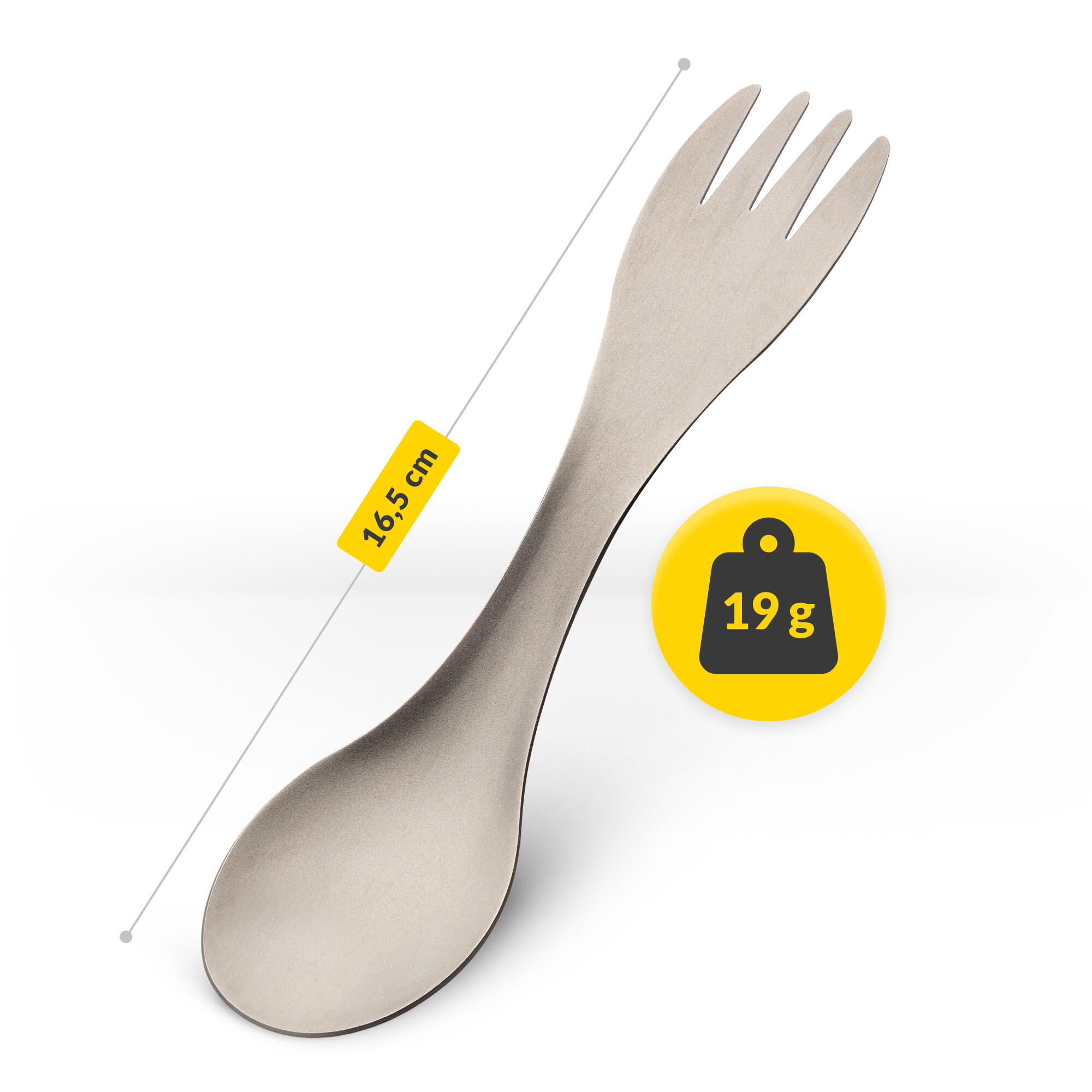 Titan-Spork 2in1 TitaniumDUEL – Ultralight-Besteck für Outdoor-Touren 3/7
