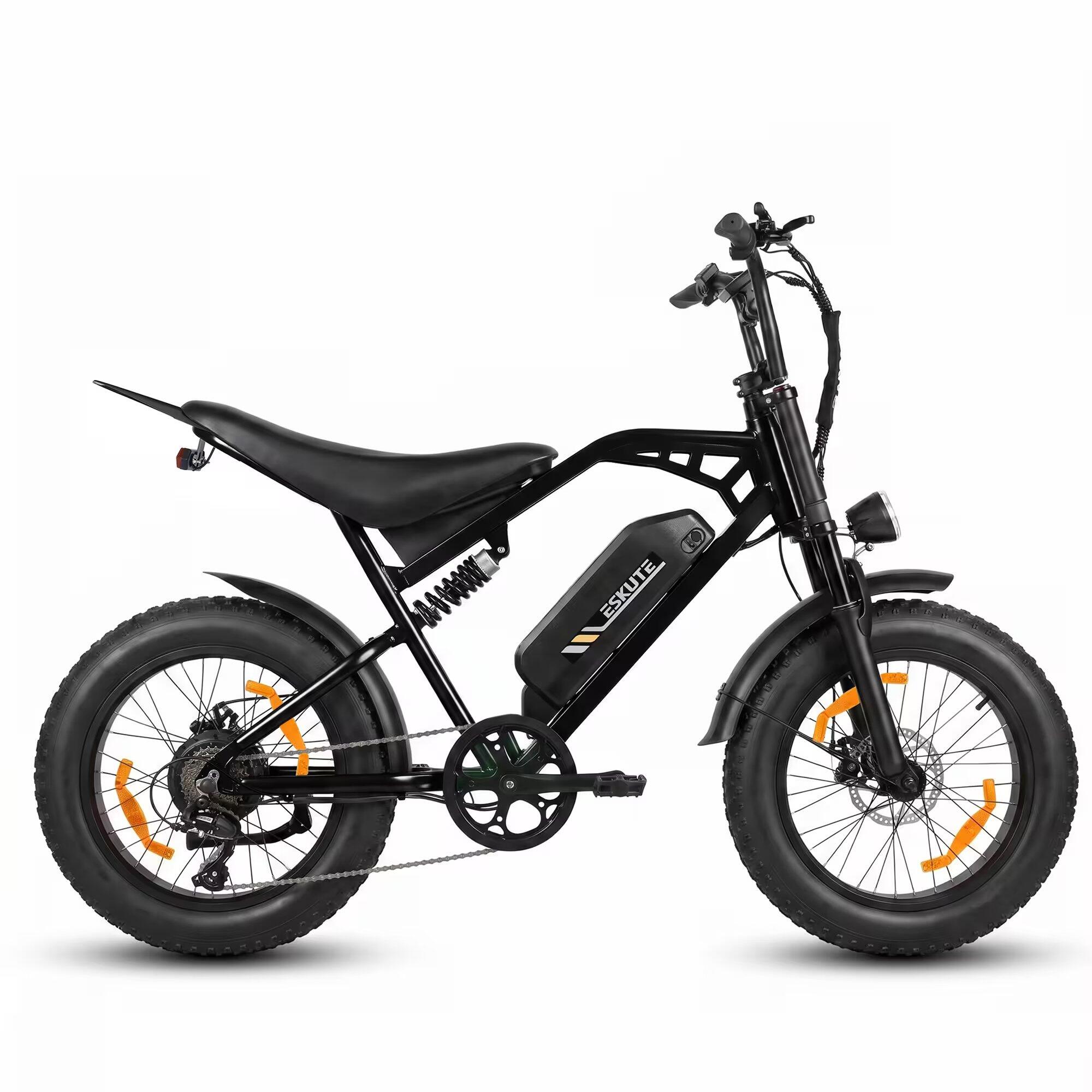 Vélo électrique V202 pneu large 20", moteur 250W, 48V 20,8Ah, Shimano 7 vitesses 3/5
