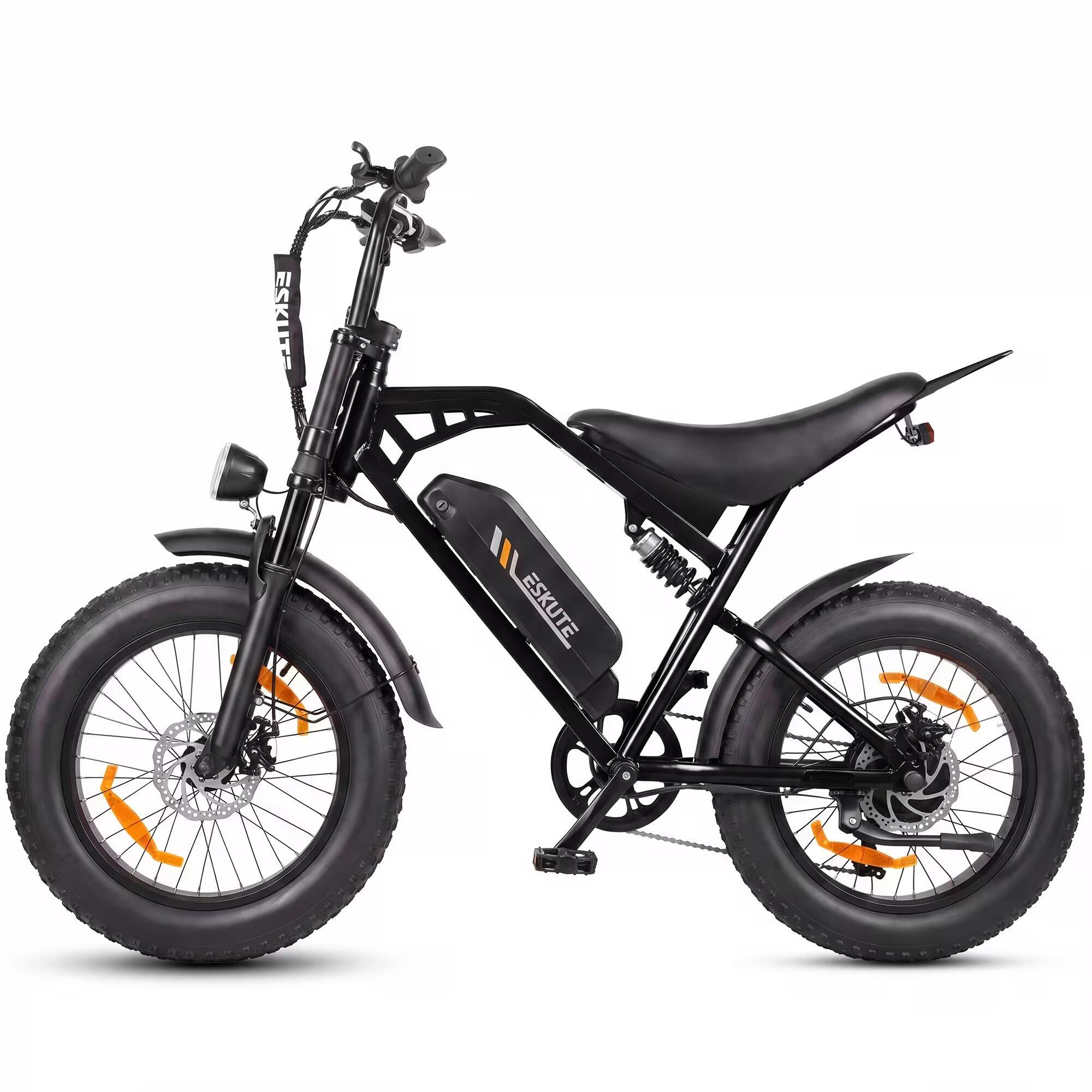 Vélo électrique V202 pneu large 20", moteur 250W, 48V 20,8Ah, Shimano 7 vitesses 2/5