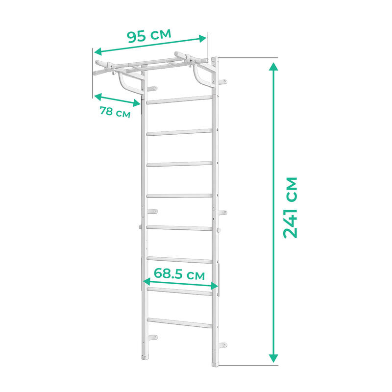 Kraft Light scara de gimnastică - alb