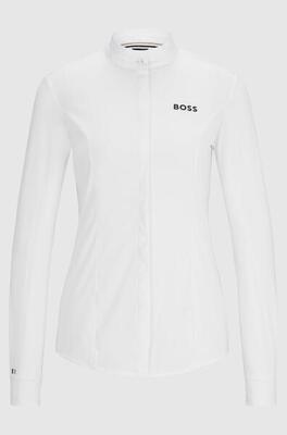 Boss equestrian wedstrijdshirt dames emma core wit -