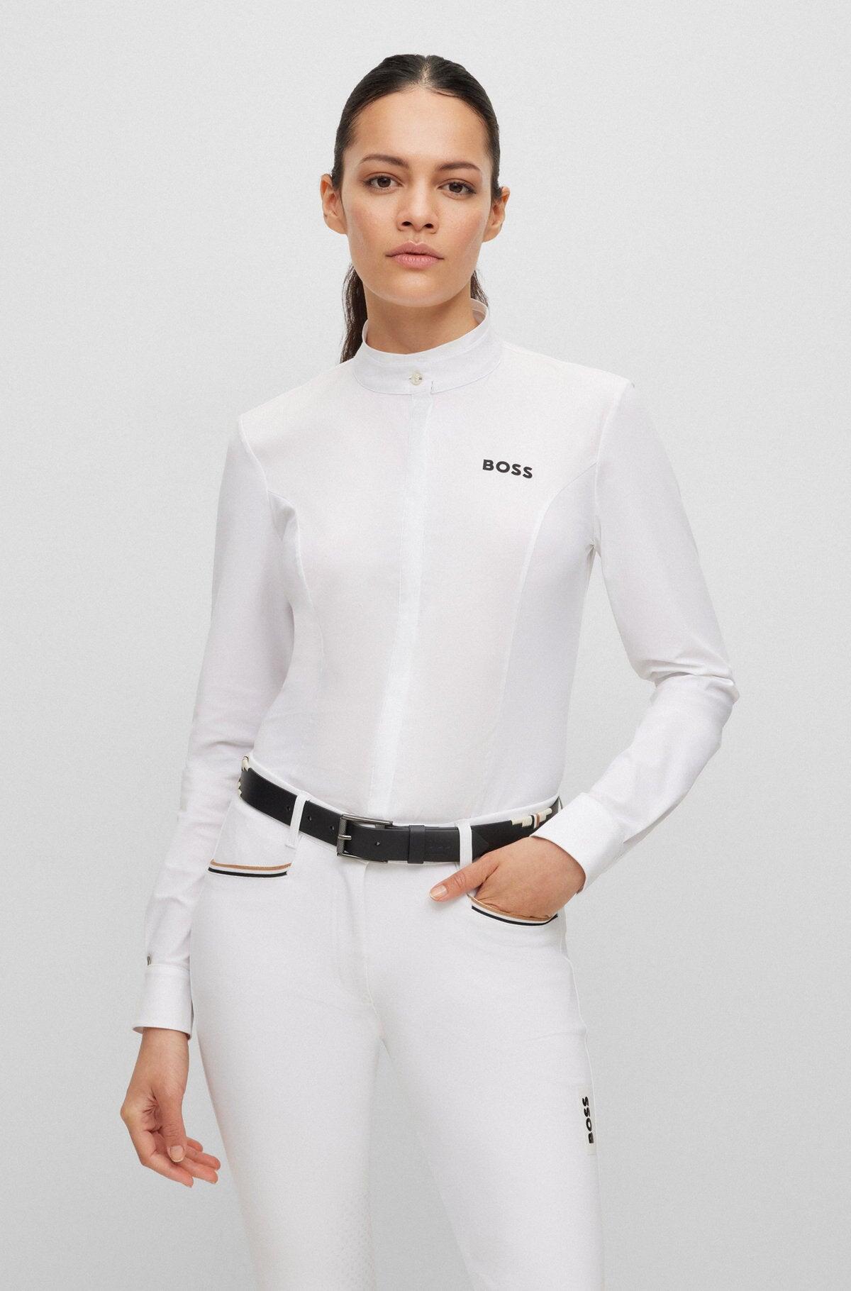 Boss Equestrian Wedstrijdshirt Dames Emma Core Wit - 6/6