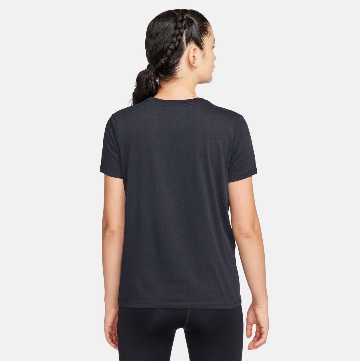 Damen Nike Dri-Fit Trail Kurzarmshirt mit schwarzem Logo 2/4