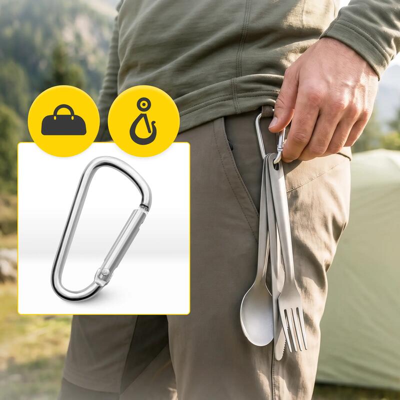 Set tacâmuri camping 3 în 1 Mountain Goat TitaniumKIT din titan