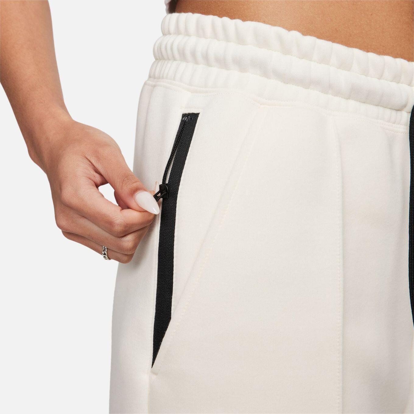 Pantalon Jogging Nike Sportswear Tech Fleece Blanc Femme 5/7