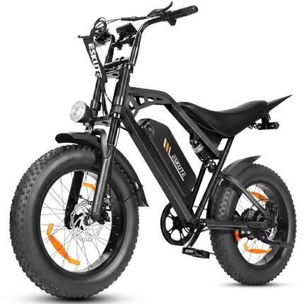 Elektrische fiets V202 20" dikke band, 250W motor, 48V 20,8Ah accu, 7 versn
