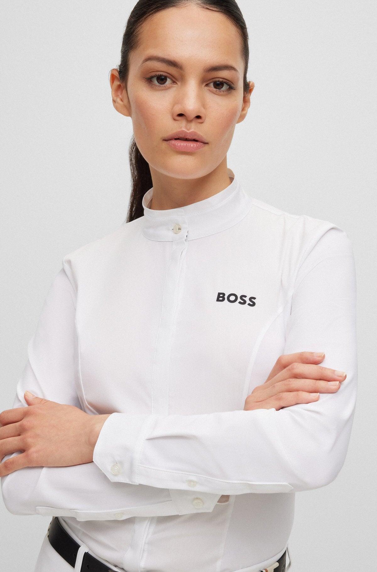 Boss Equestrian Wedstrijdshirt Dames Emma Core Wit - 3/6