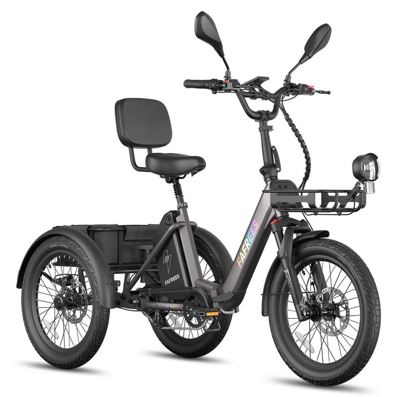 Tricicletă Electrică F20 Mate II 48V 25Ah Frâne Hidraulice Coșuri 180kg