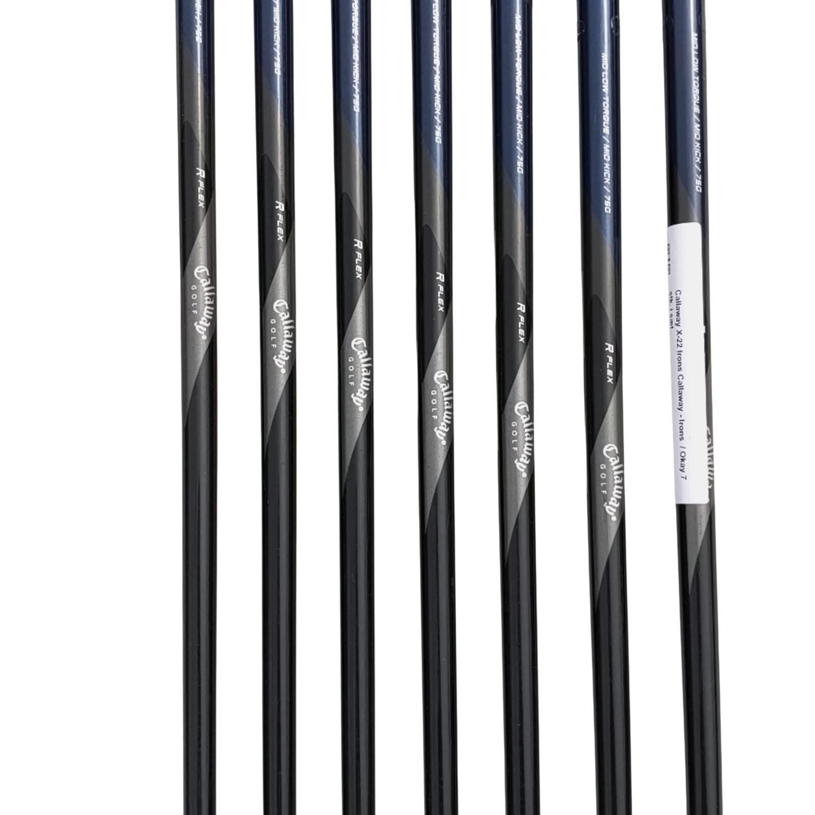 Callaway X22 IJzerset / 5-PW+SW / Flex Regular / Grafiet 4/7