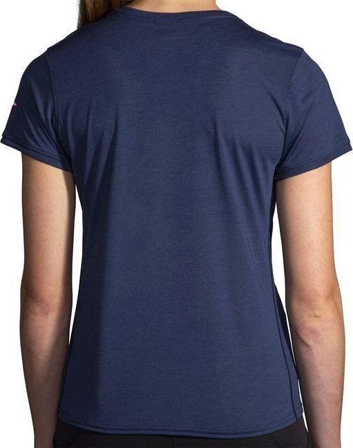 Brooks Distance 3.0 Kurzarm Trikot Blau Damen 2/4