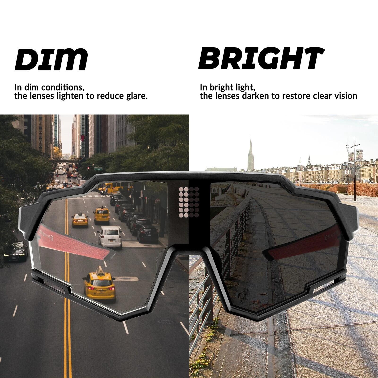 ROCKBROS Intelligent Fahrradbrille Elektronisch Selbsttönend Lichtempfindliche 6/7