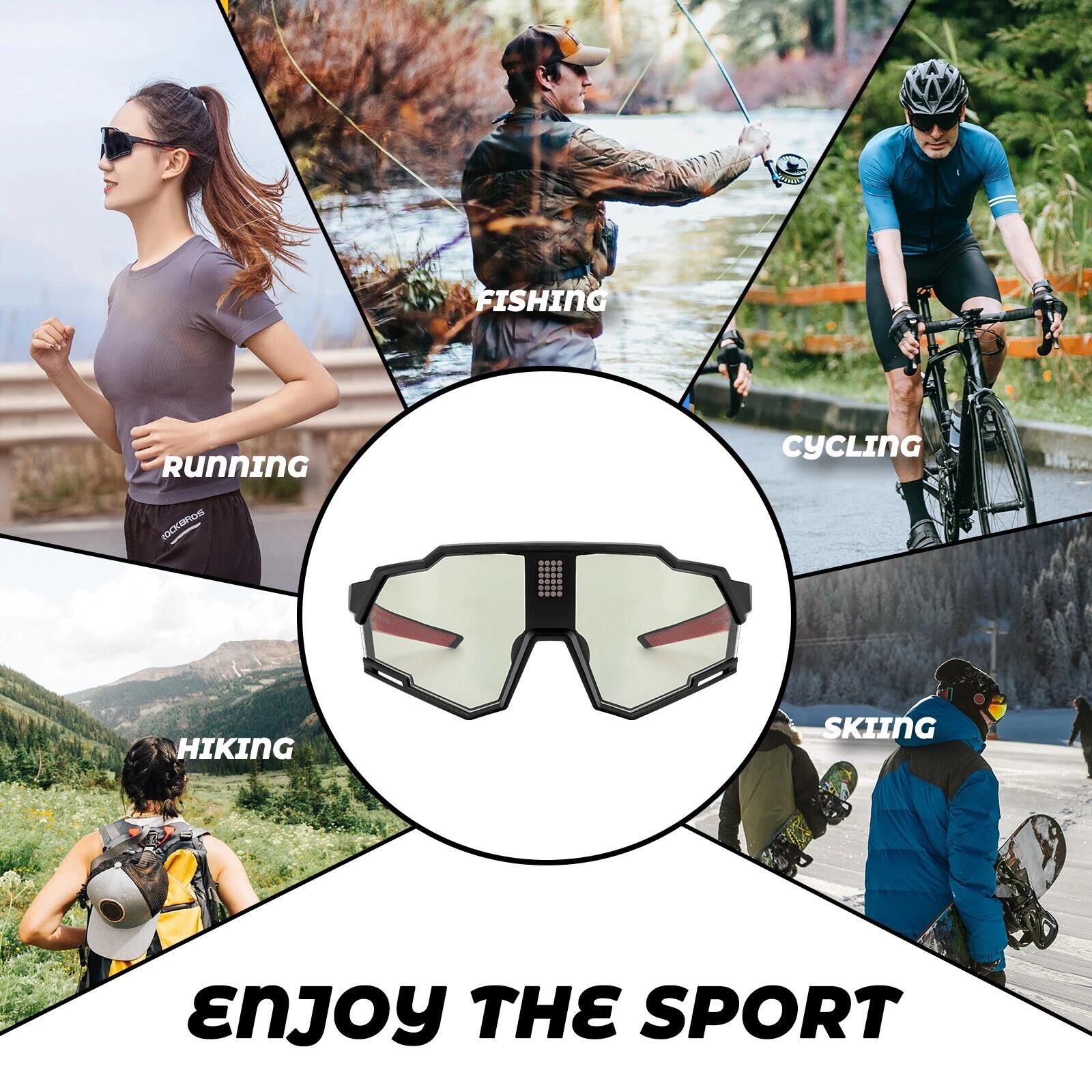 ROCKBROS Intelligent Fahrradbrille Elektronisch Selbsttönend Lichtempfindliche 7/7