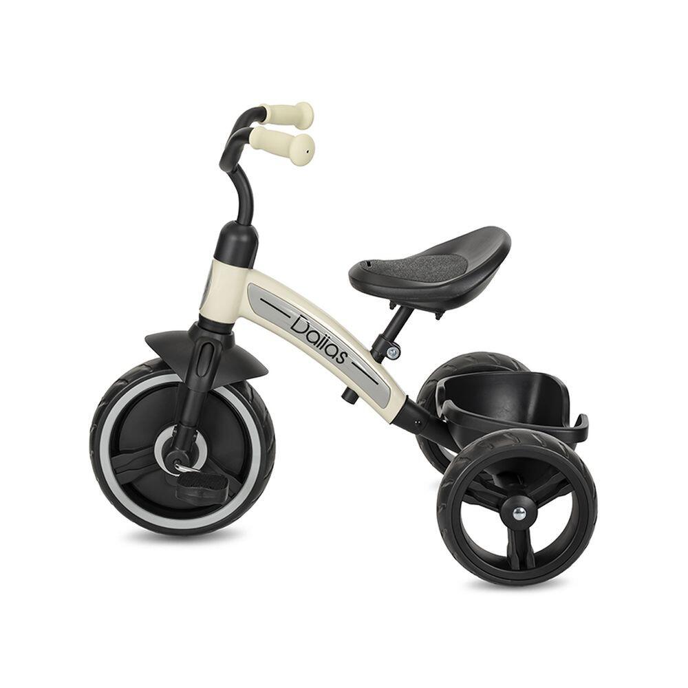 Infantil Paseo Triciclo DALLAS asiento ajustable ruedas EVA Beige 2/5