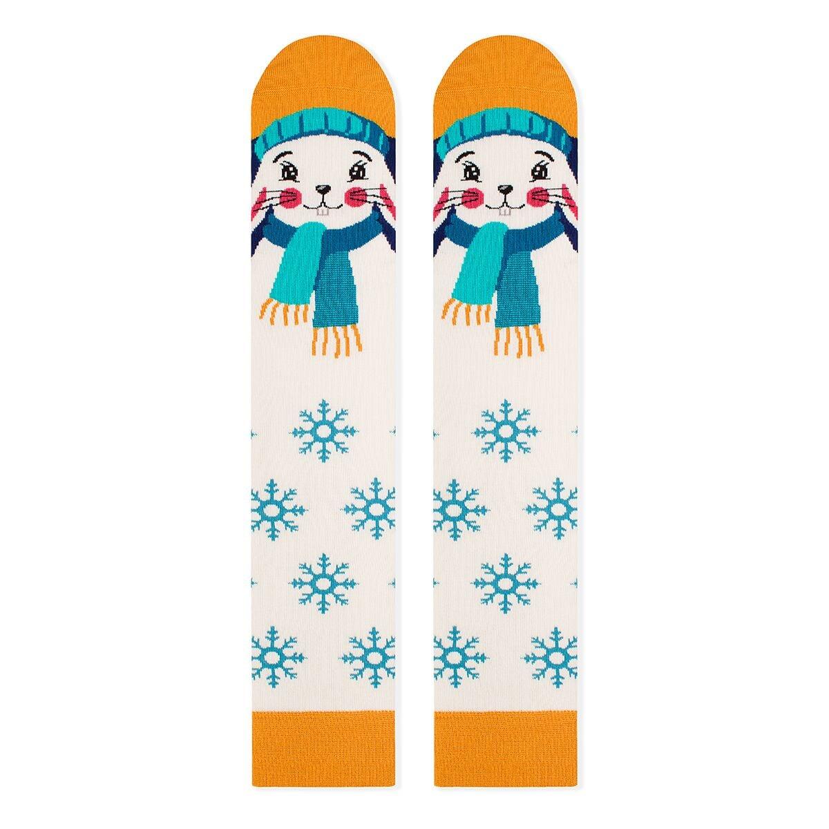 Chaussettes en bambou de Noël Comfort Feet 3/4 mi-jambe CHRISTMAS Lapin 2/2